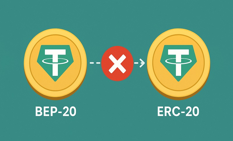 Что делать, если вы отправили Tether BEP-20 на кошелек Tether ERC-20 ...
